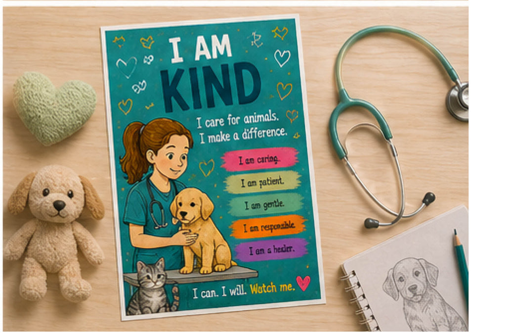 I Am Kind— Dauntless Daughters Affirmation Poster (Instant Download)