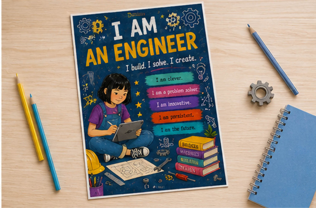 I Am an Engineer — Dauntless Daughters Affirmation Poster (Instant Download)
