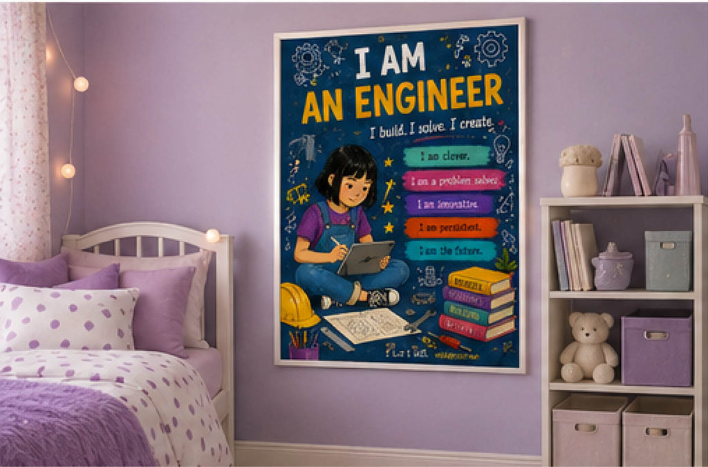 I Am an Engineer — Dauntless Daughters Affirmation Poster (Instant Download)