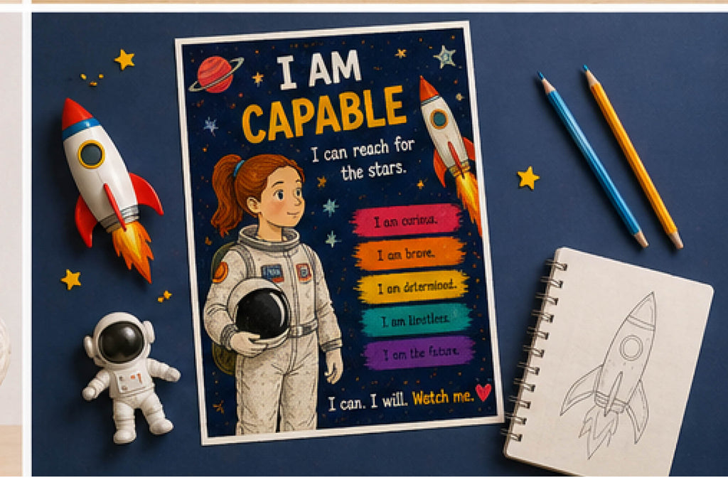 I Am Capable — Dauntless Daughters Affirmation Poster (Instant Download)